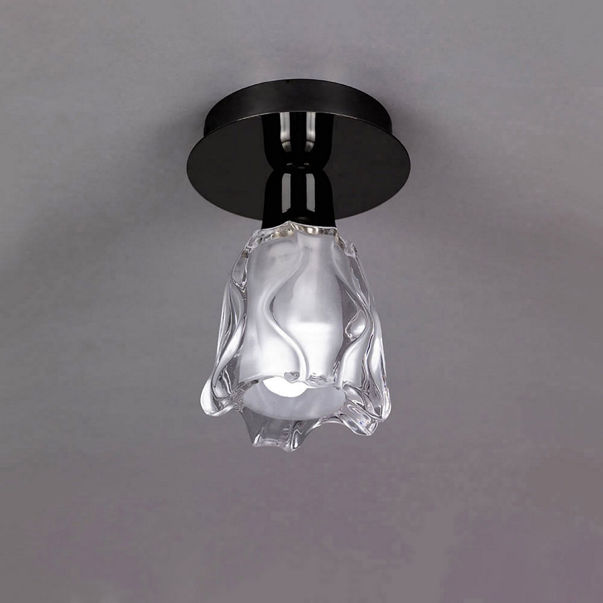 Amel Black Chrome Ceiling Lights Mantra Flush Fittings